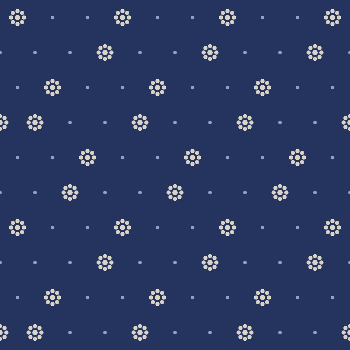 Dabu Indigo Dot — seamless pattern, single repeat