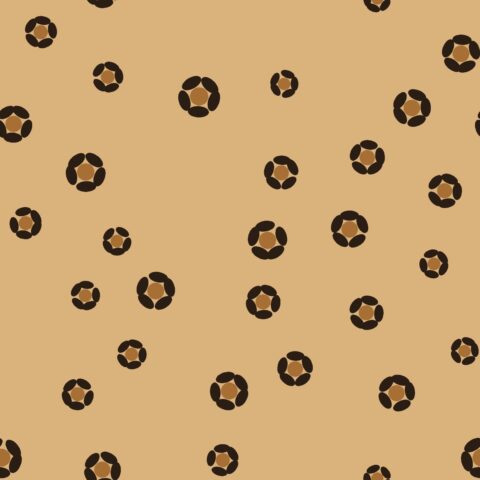Golden Leopard Rosette — seamless pattern preview