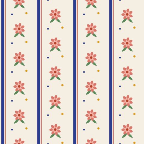 Heritage Chintz Stripe — seamless pattern preview