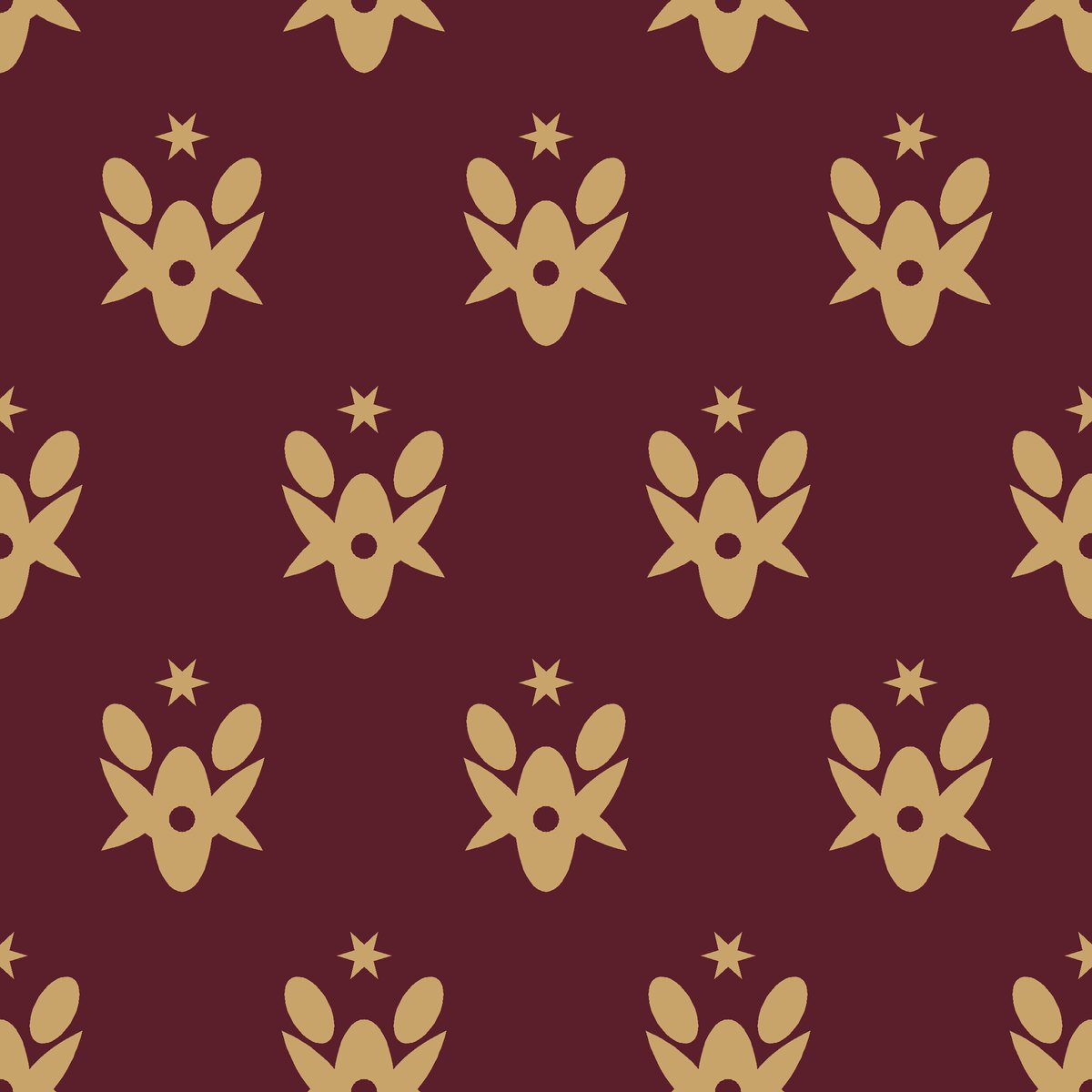 Heritage Damask Ogee — seamless pattern, single repeat