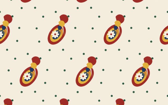 Paisley Procession — seamless pattern repeat